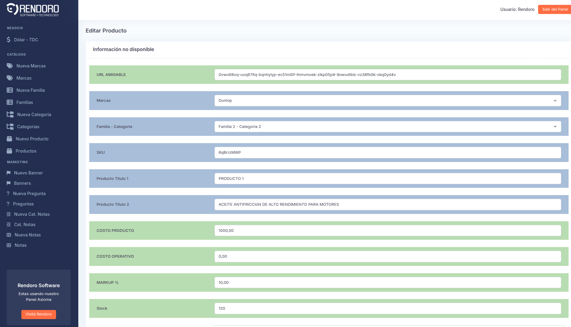 Editor de contenidos Axioma CMS - textos, banners e imágenes del sitio